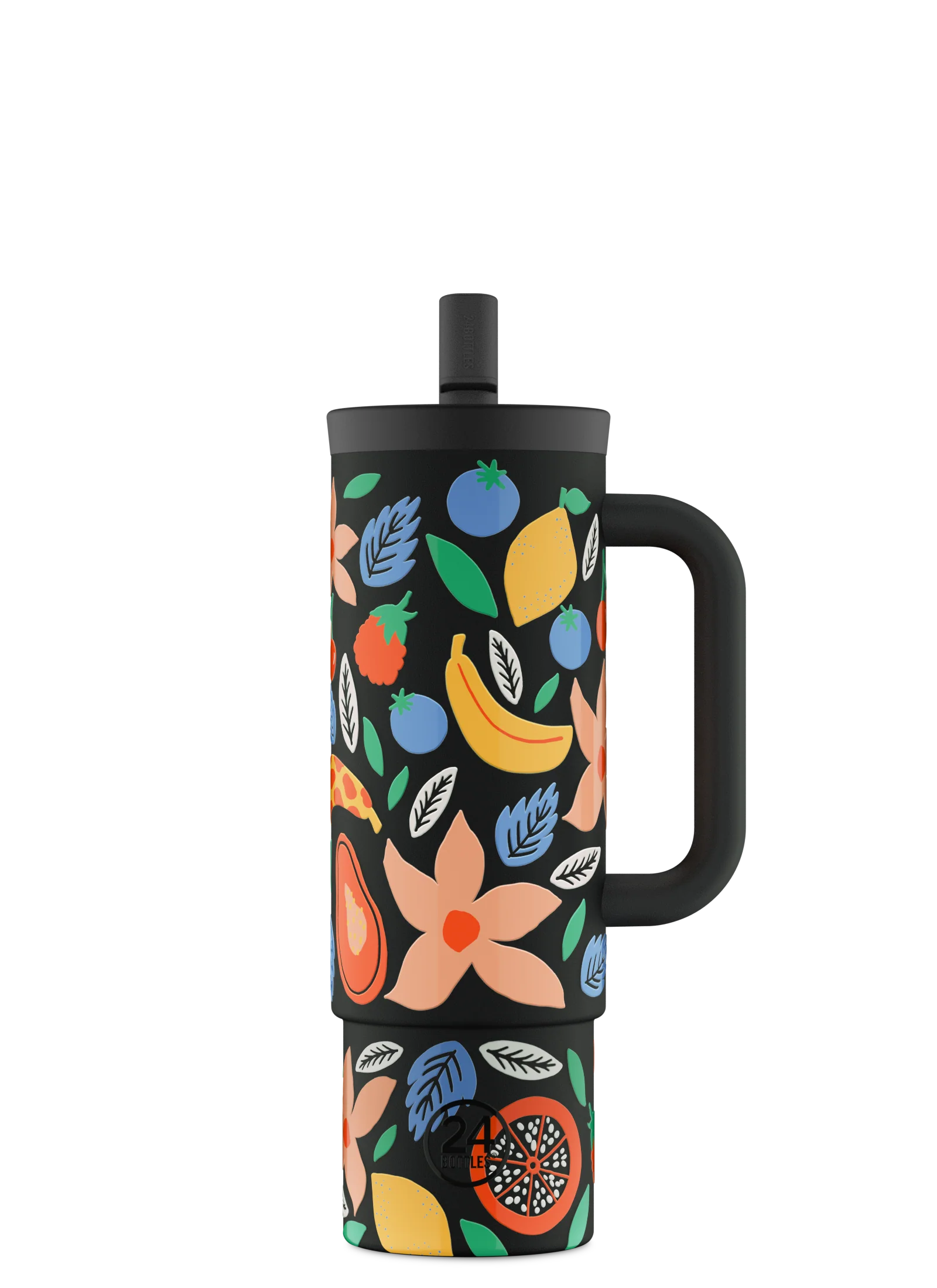 Straw Cup | Tropical Noir - 800 ml